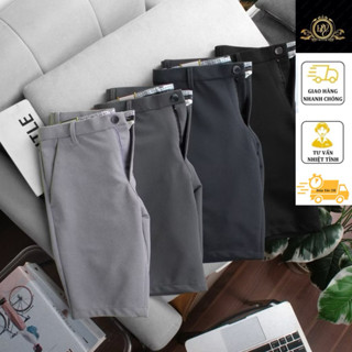 Quần short tây nam -âu đùi ngắn nam chất mềm mịn co giãn  STORE H&L