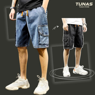 Quần Đùi Jean Túi Hộp Nam Quần Short Bò Cargo Pants Mặc Đi Chơi Đi Biển Thoải Mái [ SHORT-108 ]
