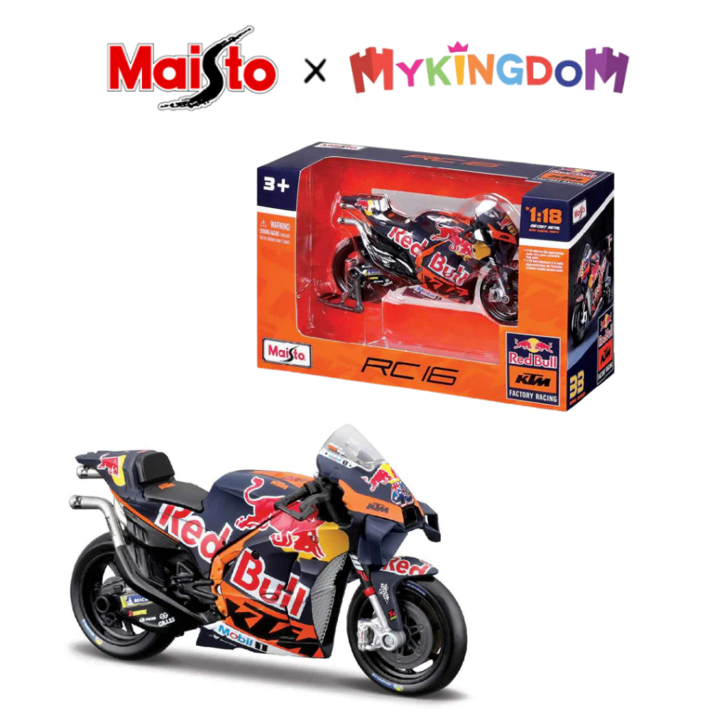 Đồ Chơi Mô Hình Mô Tô 1:18 GP Racing - Red Bull Ktm Factory Racing 2023 MAISTO 36393/MT36000