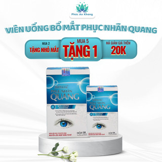 Viên Uống Bổ Mắt Phục Nhãn Quang Hỗ trợ Cải Thiện Thị Thực,Giúp Chống Mỏi Mắt, Mờ Mắt  Hộp 30V