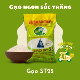  Gạo Ông Cua ST25 Thơm Thượng Hạng  túi 5kg  Chính Hãng 100% - Gạo ngon nhất thế giới 
