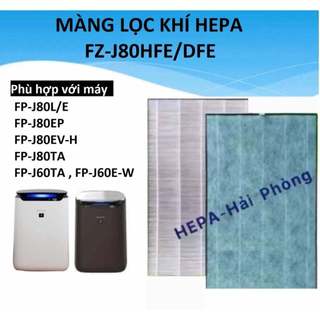 MÀNG LỌC HEPA + THAN HOẠT TÍNH  FP-J60E-W và FP-J80EV-H