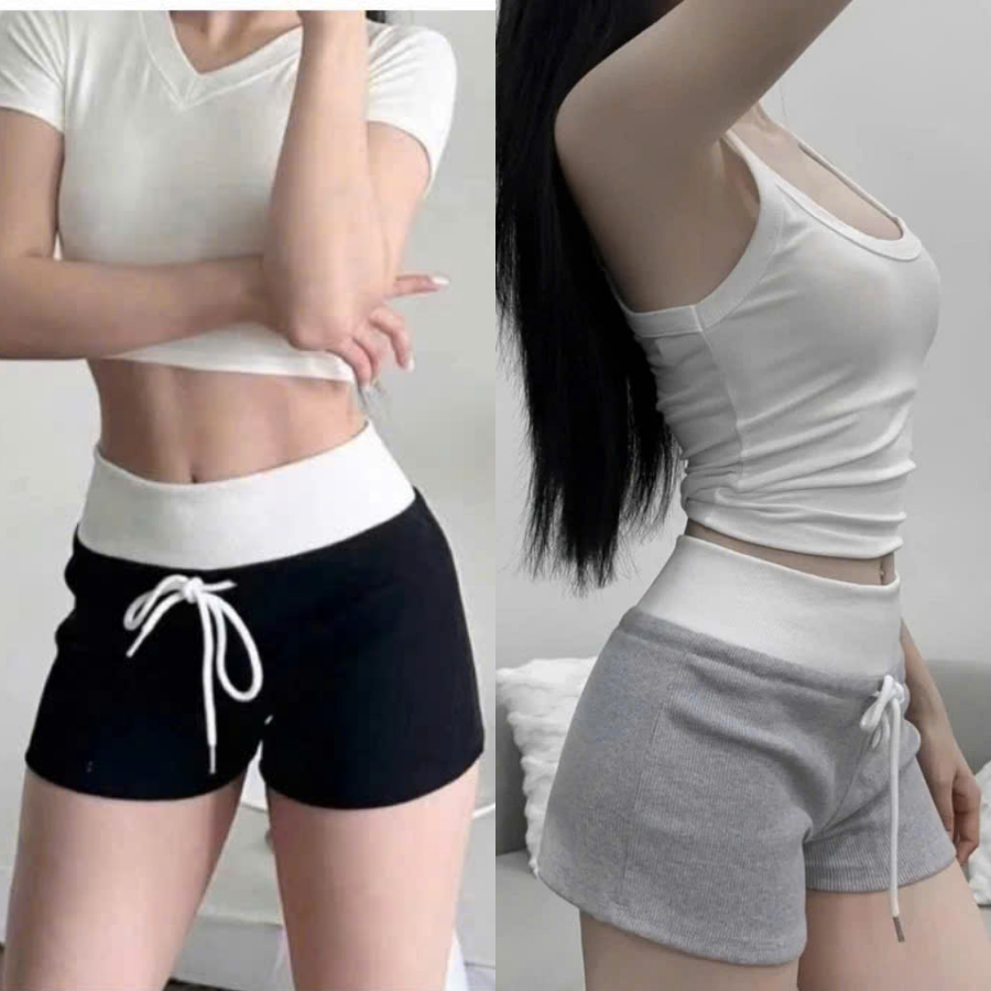 Combo 3 Quần Short Nữ Quần Ôm Body Đùi Nữ Vải Tăm Lạnh Tôn Dáng 3 Màu | BigBuy360 - bigbuy360.vn