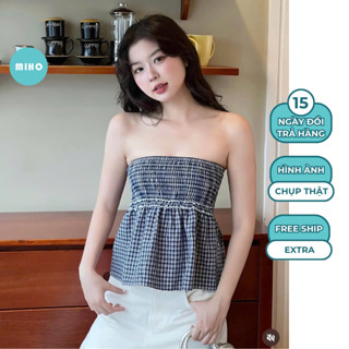 XẢ HÀNG GIÁ GỐC Áo quây kẻ chun Miho House