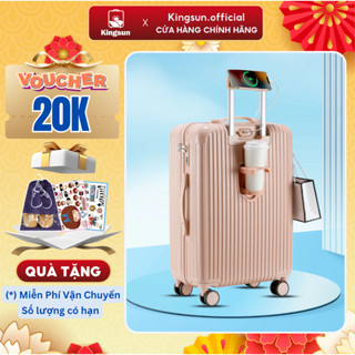 Vali Du Lịch Khóa Kéo Kingsun KS-T01/T08 Cao Cấp Size20/24/28 Nhựa ABS+PC Cao Cấp Bảo Hành 5 Năm