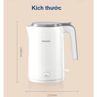 ẤM NƯỚC SIÊU TỐC PHILIPS HD9316/ 9336 , DUNG TÍCH 1.7 LÍT