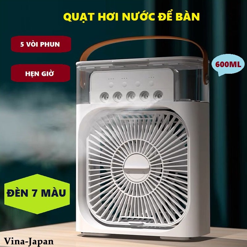 Quạt tích điện cao cấp HelloSumer xoay 270 độ - quạt để bàn động cơ chất lượng cao