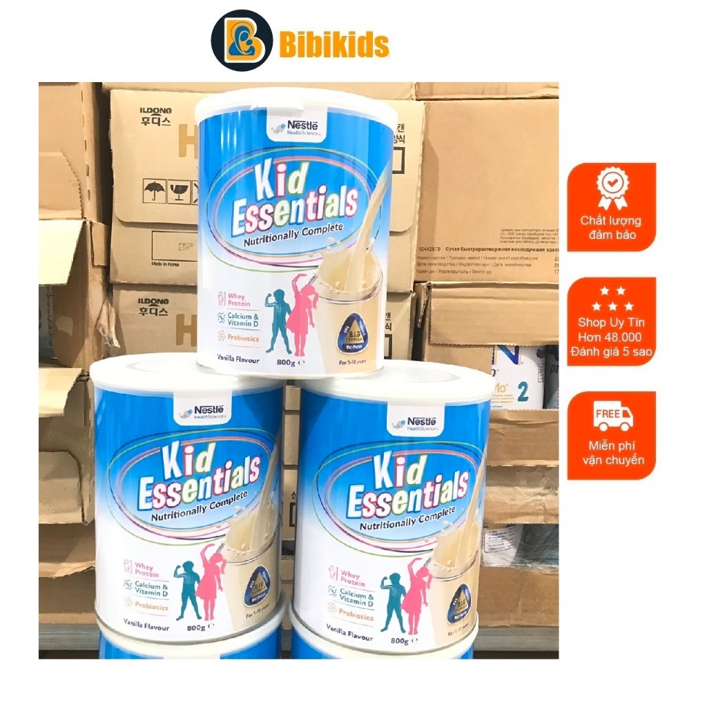 Date T8/2027 - SỮA KID ESSENTIALS ÚC 800G CÓ TEM PHỤ