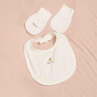 Phụ kiện cho bé sơ sinh - Bao Tay Bao Chân, Mũ, yếm Luxry dễ thương từ chất vải sợi tre cao cấp