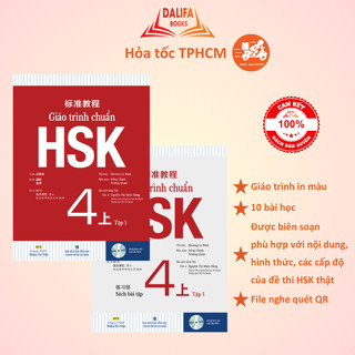  Combo Sách Giáo Trình Chuẩn HSK 4 Tập 1 - Sách Bài Học Và Bài Tập  Bộ 2 Cuốn  