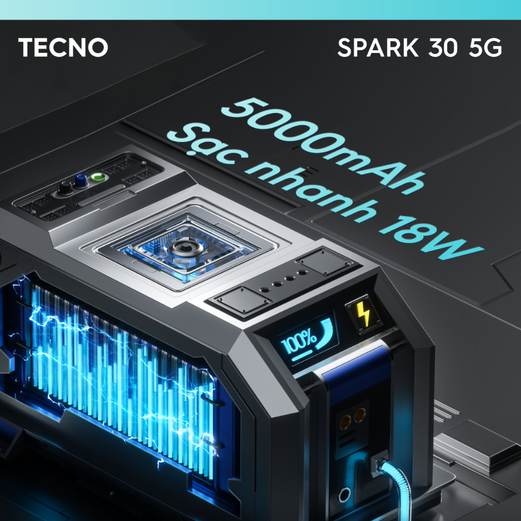 Điện Thoại Tecno Spark 30 5G | (6+6)GB/128GB | Camera 108MP | Màn Hình 6.67" 120Hz |Chính Hãng | BigBuy360 - bigbuy360.vn