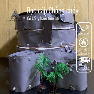  5 Mét_Bọc dây điện vỏ bọc dây cáp chống cháy Vải bọc cáp chống cháy  PVC+ POM 