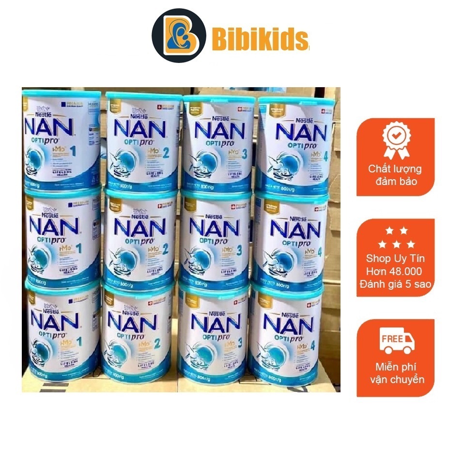 Sữa Nan Nga đủ số 1,2,3,4 800g