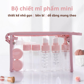  Bộ chiết mỹ phẩm 10 món du lịch Didooglt siêu tiện lợi set chai nhựa chiết mĩ phẩm cao cấp 