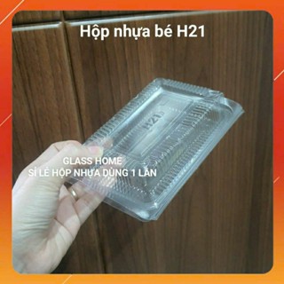 Hộp nhựa trong H21 đựng thực phẩm combo 100 cái đựng bánh trôi đựng thực phẩm đựng hoa quả