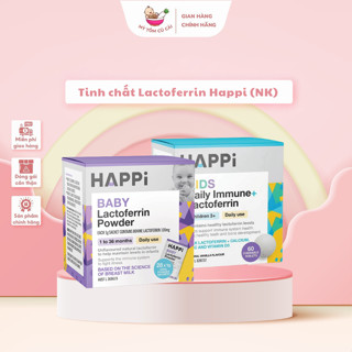 (Hàng nhập khẩu) Tinh chất Lactoferrin Happi cao cấp cho bé tăng đề kháng giảm ốm vặt (hộp 28 gói x 1gram) - Mytomcucai