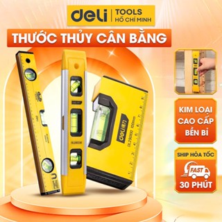 Thước Thủy Cân Bằng Chính Hãng DELI - Vỏ Nhôm Siêu Bền - Đo Chính Xác Tuyệt Đối