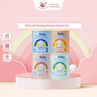   Date 2025  Sữa dê BABY STEPS dạng lon 900gr đủ số cải thiện hệ miễn dịch không lo táo bón cung cấp vitamin cho bé 