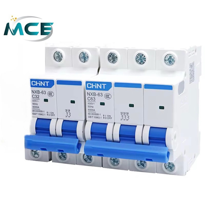 Aptomat MCB an toàn NXB-63 2P 3P với dãy dòng điện 16A ==> 63A , 220 VAC Hãng ChiNT