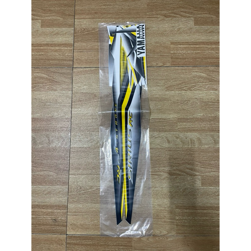 tem dán 3 lớp zin chính hãng xe Sirius RC đời 2008-2013 trắng vàng