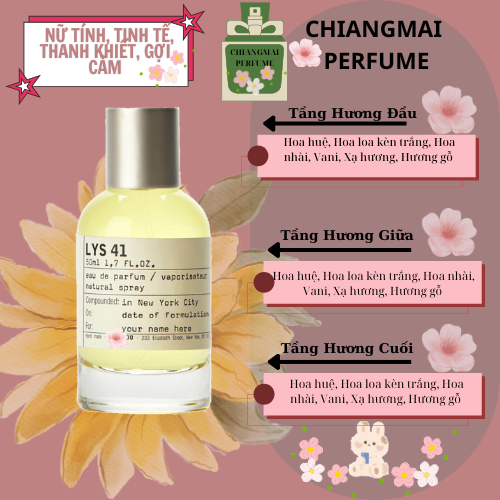 Nước Hoa Dùng Thử Unisex ˢʷᵉᵉᵗ ᴰʳᵉᵃᵐWhite Lily 41 – hoa huệ trắng gợi cảm EDP 5ML/10ML
