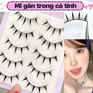 Lông Mi Giả Gân Trong Cá Tính Tự Nhiên Mềm Mỏng Tái Sử Dụng Nhiều Lần