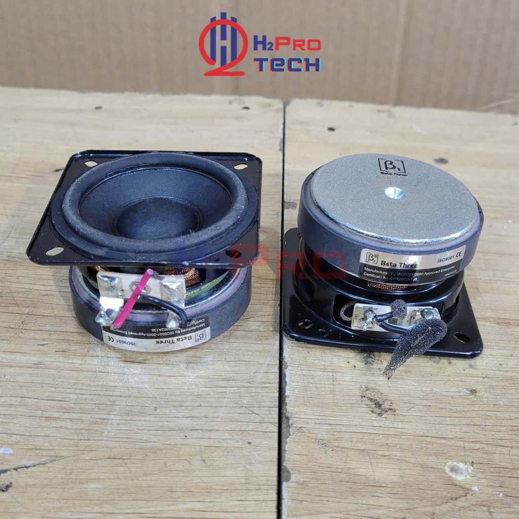 Loa Trung 6cm B3 Nhật Bãi (2 Cái) Vành 6X6Cm 60W, Bao Chất, Loa Lời Bass 6 Âm Hay Zin - H2pro Tech
