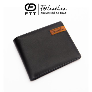 Ví nam da bò cao cấp Fttleather , bóp da nam chính hãng  có ngăn đựng thẻ, có hộp quà tặng - Mã 8039