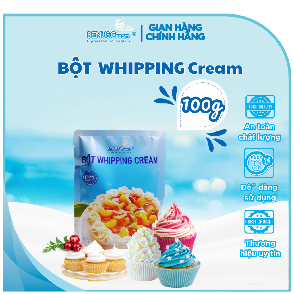 Bột whipping cream 100gram - Benuscream