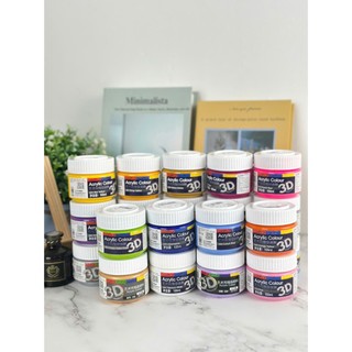 Màu Acrylic 3D 100ml Cao Cấp Vẽ Trên Mọi Chất Liệu