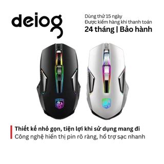 Chuột gaming Deiog G10 silent LED RGB 4000 dpi dành cho nhiều thiết bị tích hợp đèn led