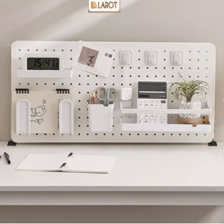 Bảng Pegboard Để Bàn Làm Việc decor phòng hiện đại thương hiệu Larot( tặng kẹp vào bàn)- LM171