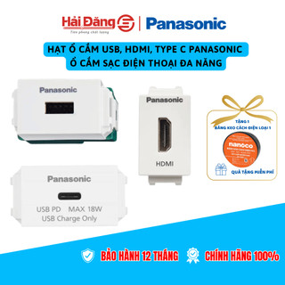  Hạt ổ cắm USB HDMI type C Panasonic - Ổ cắm sạc điện thoại đa năng 