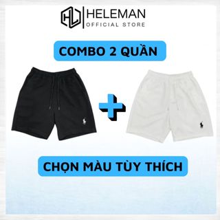 COMBO 2 QUẦN Short Nam Kaki thể thao form trên gối thêu logo nổi dáng trẻ trung, vải bền đẹp thoáng mát dễ phối đồ QSK2