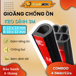 Gioăng Chống Ồn Chữ B 10*11mm và D 12*14mm Chống Bụi, Chống va đập, Nẹp Viền Cửa Ô Tô