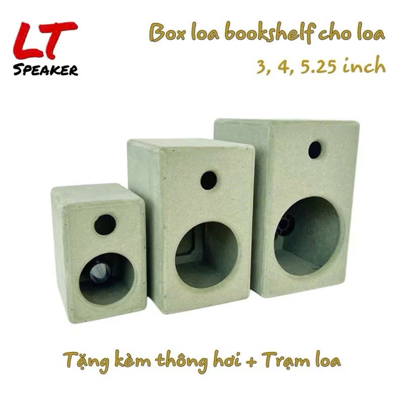 Box loa bookshelf thô cho loa 3 ,4 ,5.25 inch LT Speaker Box