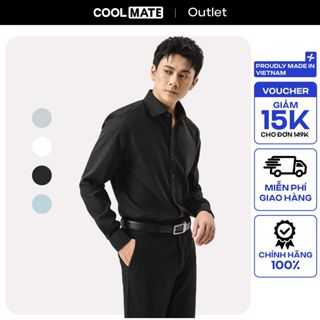 [Tặng short mặc nhà đơn 349k]Áo sơ mi dài tay Modal Essential Chống Nhăn Coolmate