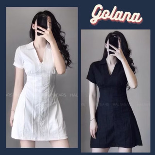  Váy Sơ Mi Khoá Kéo Cổ Đức Đũi Nhật Siêu Nữ Tính  Có Bigsize  188 