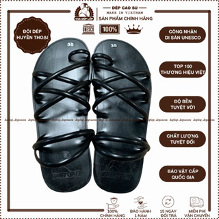 Dép cao su nam 7 quai xỏ ngón, dép lốp nam nữ cao cấp lốp ô tô thời trang phong cách deplop_official