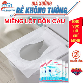 Set 10 Miếng Lót Bồn Cầu Du Lịch, Giấy Lót Sử Dụng 1 Lần, Chống Vi Khuẩn Hiệu Quả #
