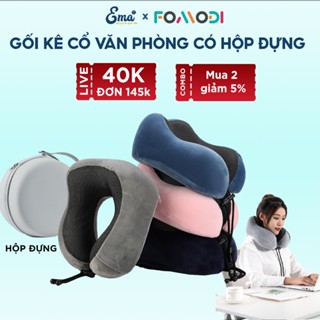 Gối kê cổ chữ u cao su non cho văn phòng và du lịch cao cấp Fomodi mềm mại nhỏ gọn tiện dụng dễ dàng mang theo