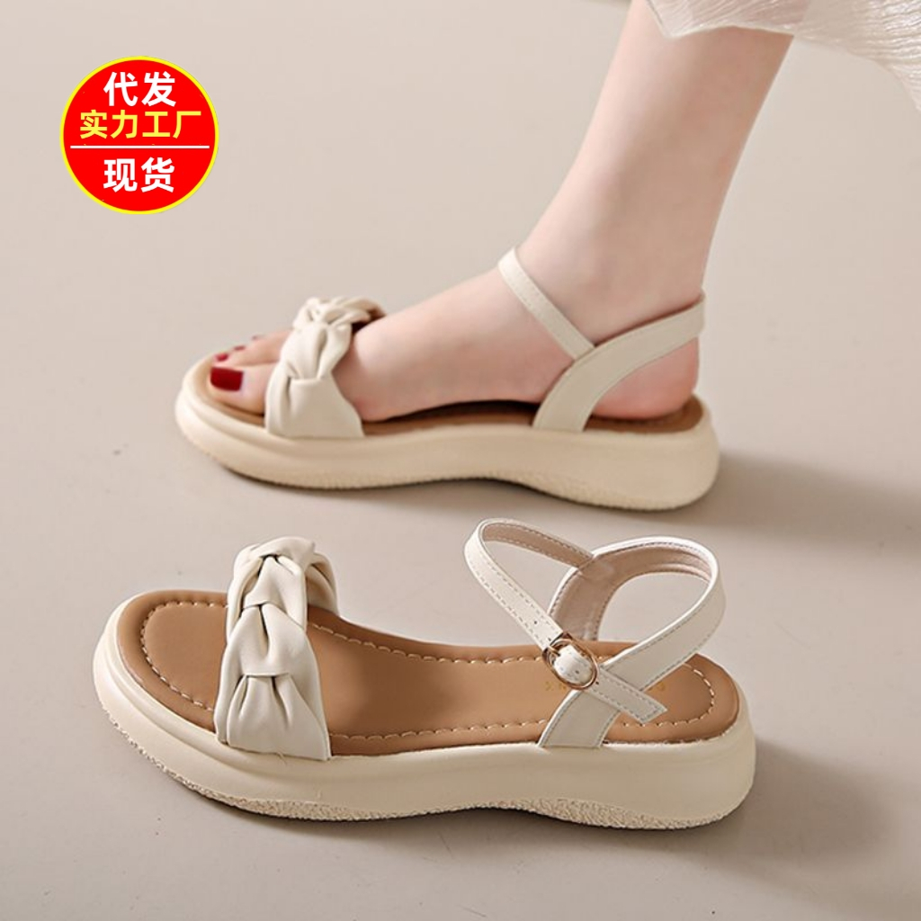 Dép sandal nữ mùa hè siêu xinh đế cao 4cm