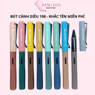 [ KHẮC TÊN MIỄN PHÍ ] Bút Máy Luyện Chữ Đẹp Cánh Diều CD 108 - Ngòi Kim Lá Tre Tạo Nét Thanh Đậm ( KHÔNG KÈM MỰC)