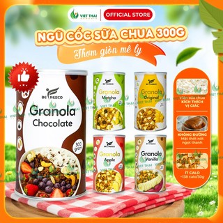   FULL 5 VỊ  Ngũ Cốc Granola Ăn Sáng Ăn Eatclean Mix Sữa Chua Sấy Siêu Ngon Befresco 300G Việt Thái 
