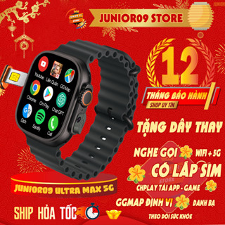 Đồng Hồ Thông Minh S9 ULTRA 5G MAX JUNIOR09 WATCH, Lắp SIM Nghe gọi độc lập, Định vị, Tải App MXH-Game, có CH Play, Wifi