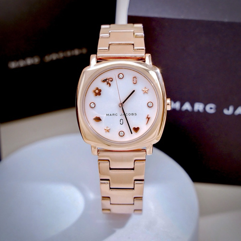 [Chính Hãng 100%]Đồng Hồ Nữ Marc Jacob MJ3574 (3574),Máy Quartz (Pin) Kính Khoáng Mặt Siz 34 Thép Kh