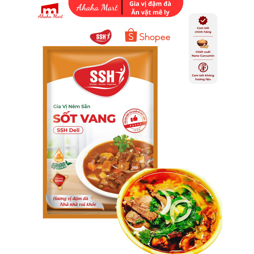 Gia vị nêm sẵn sốt vang SSH Deli 32g - Hàng chính hãng - 100% hương liệu thiên nhiên