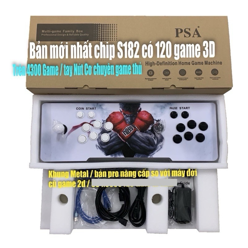 Máy chơi game thẻ Pandora Box 18s bản nâng cấp 3d game l Game thùng 8x 9x trở về tuổi thơ