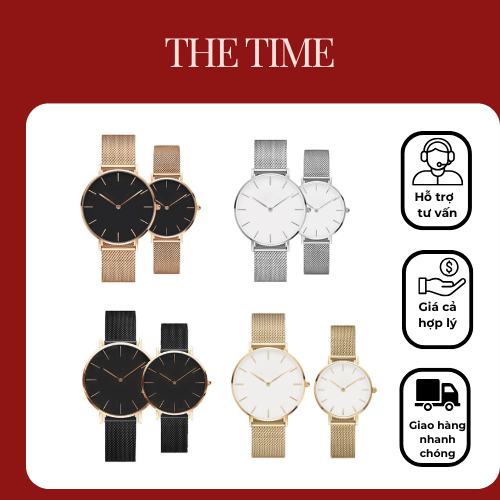 (Tặng vòng tay) Đồng hồ DW. thép  - Đồng hồ Daniel Wellington.  petite. Case 28mm-32mm, 3atm.