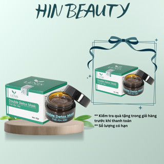 Mặt Nạ Thải Độc Trắng Da Than Hoạt Tính, Bùn Khoáng Lenis (20GR), Làm Dịu Mụn Đỏ, Làm Sạch Da - HIN BEAUTY